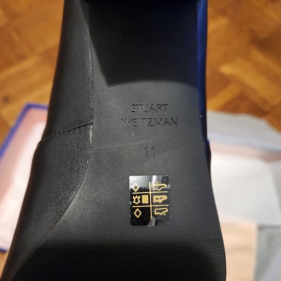 Stuart Weitzman Frannie 60 black leather knee-high boots size 11 - Picture 6 of 6